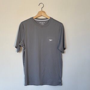 Speedo Gray Athletic Short-Sleeve Crew Tee